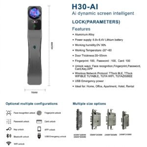 Trojan H30-AI – Smart Digital Lock