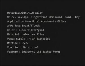 Trojan Slimguard AL02 Smart Lock